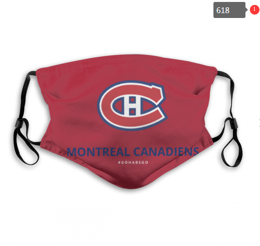 NHL Montreal Canadiens #4 Dust mask with filter->nhl dust mask->Sports Accessory